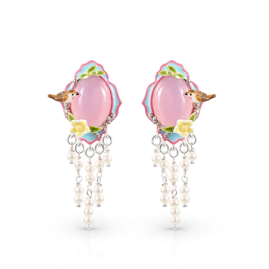 Early Spring Tassel Stud Earrings