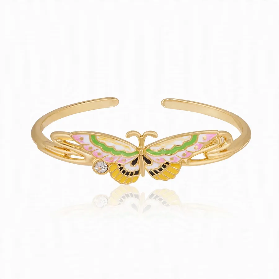 Jade Butterfly Spring Bangle