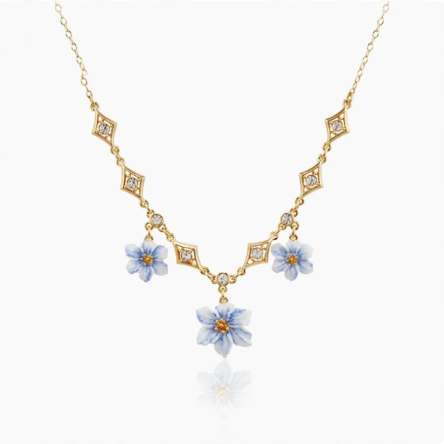 Celadon Flower Necklace