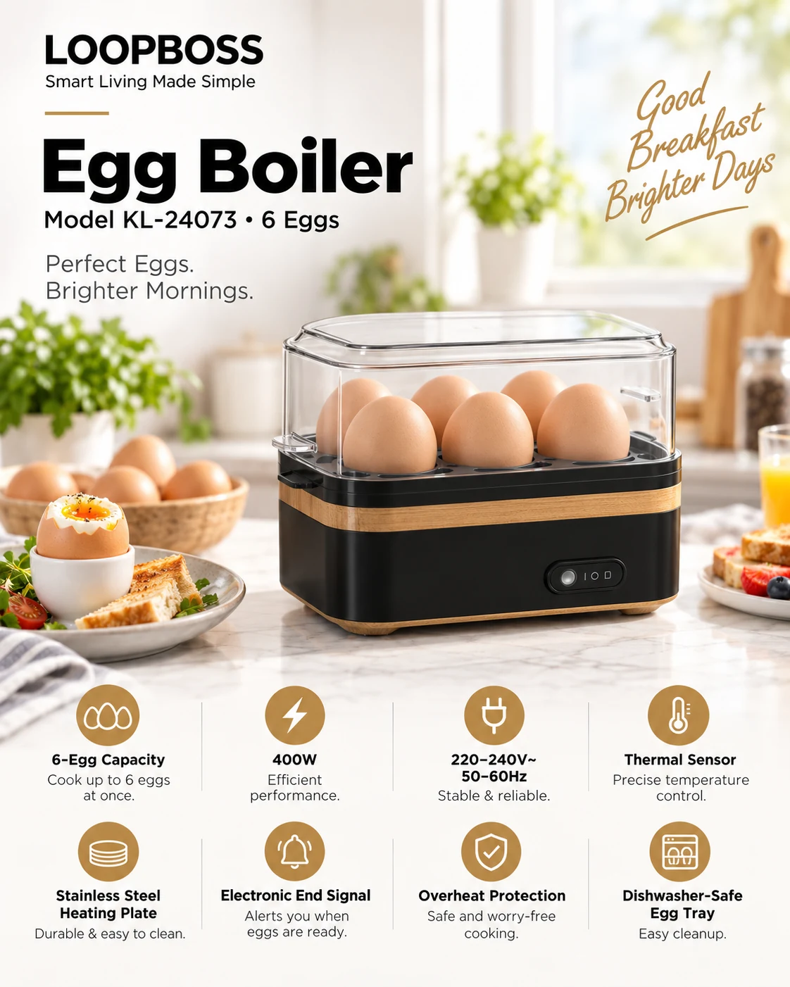LOOPBOSS Glass Air Fryer AF105
