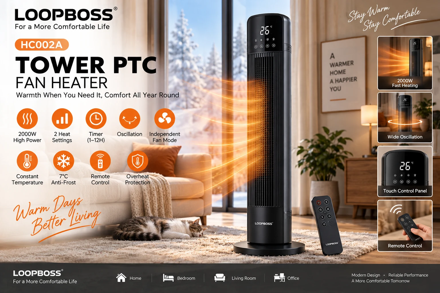 LOOPBOSS Glass Air Fryer AF105-2