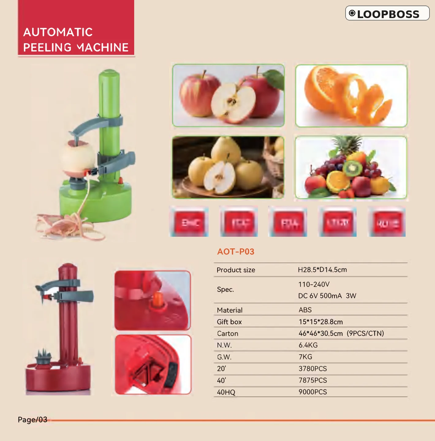 LOOPBOSS Automatic Peeling Machine