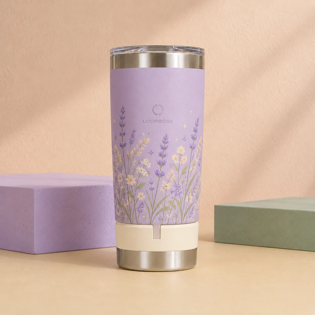 LOOPBOSS Lavender Field tumbler