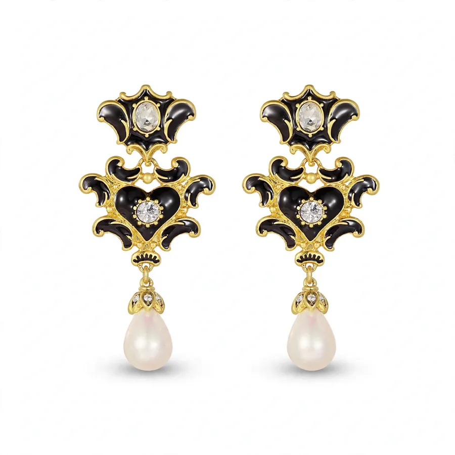 Obsidian Queen Earrings