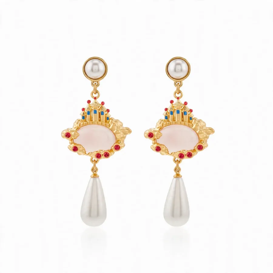 Castle in the Sky Drop Earrings