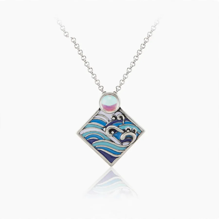Moonlit Sea Pendant Necklace