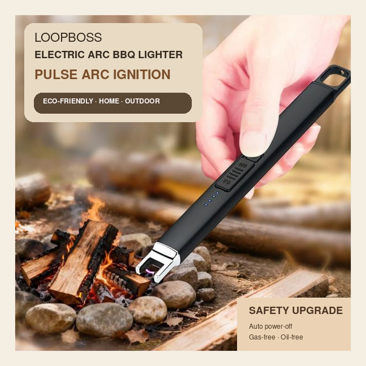 LOOPBOSS Rechargeable Arc BBQ Lighter 669