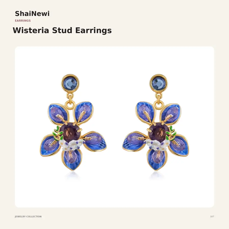 ShaiNewi Wisteria Stud Earrings