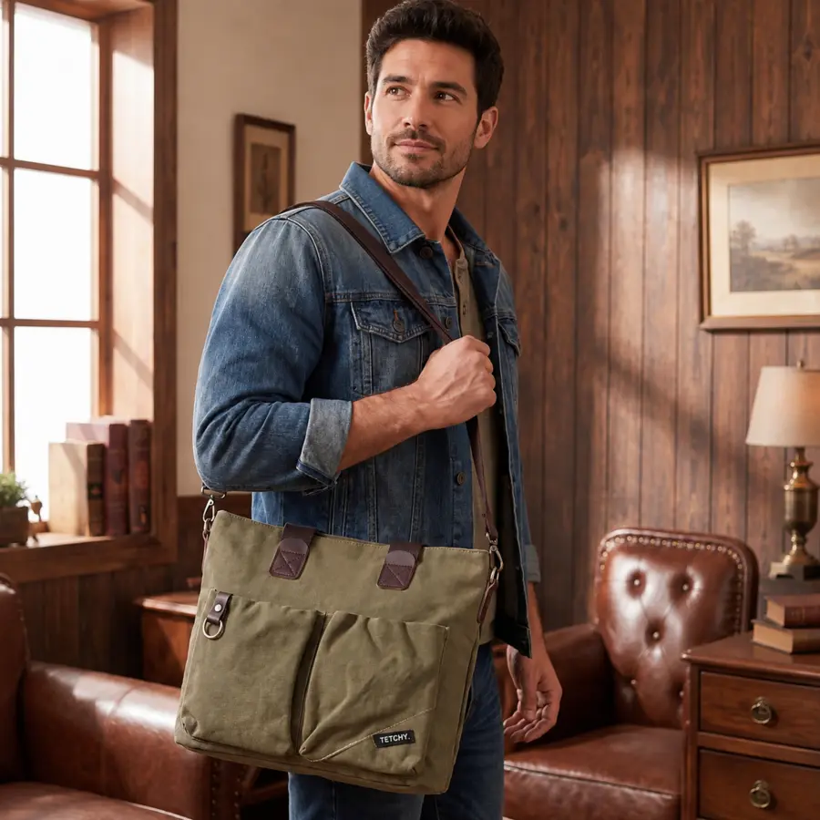TETCHY. · Bags Canvas Convertible Shoulder Bag
